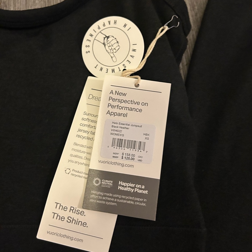 Vuori Charcoal Jumpsuit